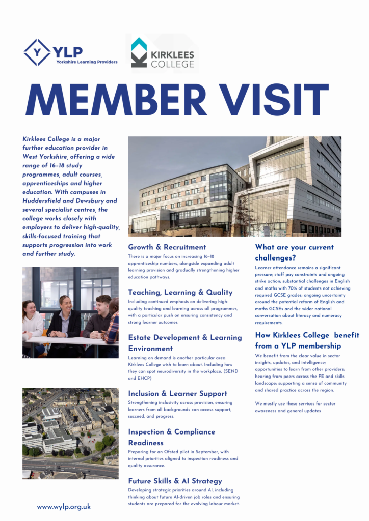 kirklees college member visit
